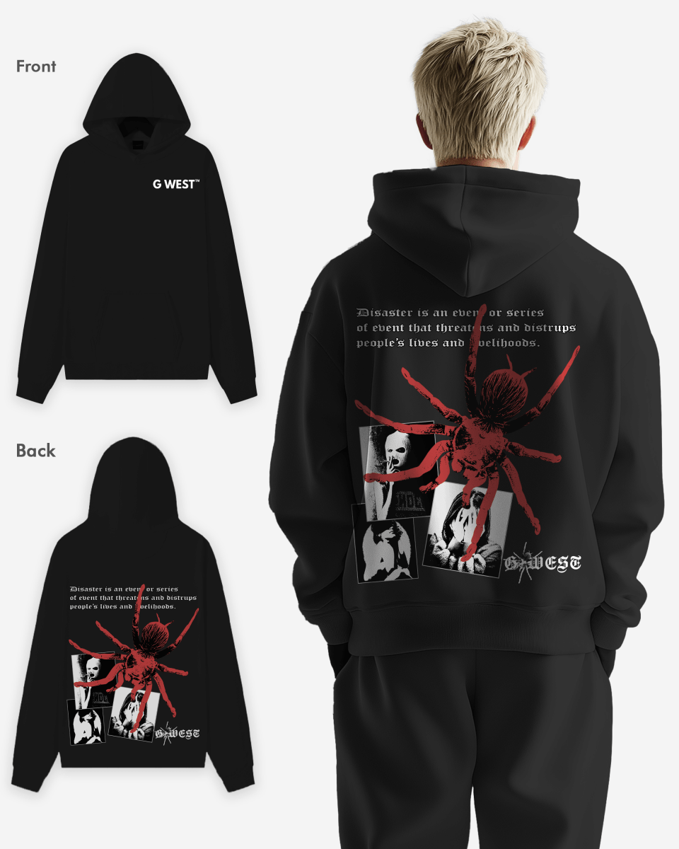 G West Big Spider Oversize Hoodie Mens Style
