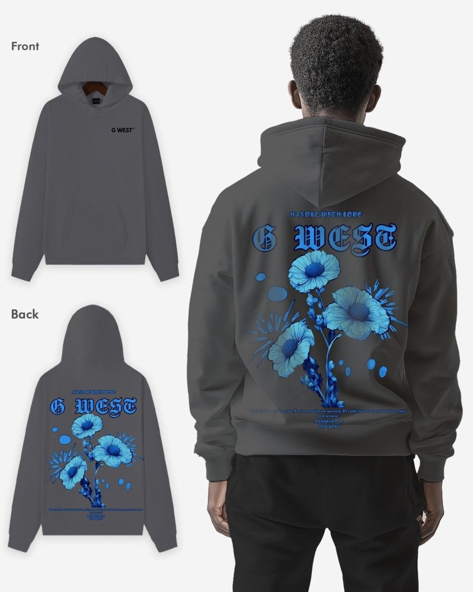 G West Blue Garden Oversize Hoodie