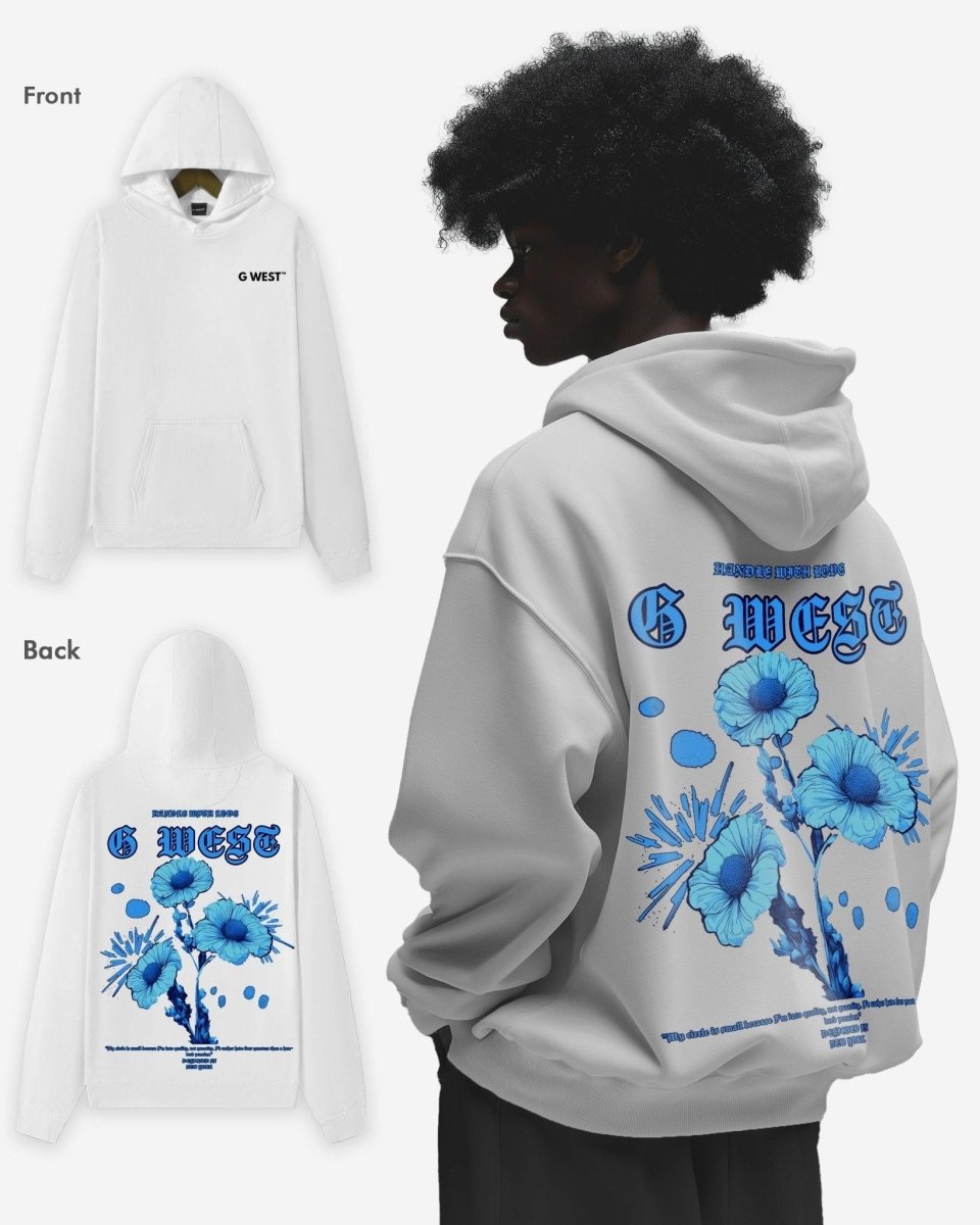 G West Blue Garden Oversize Hoodie