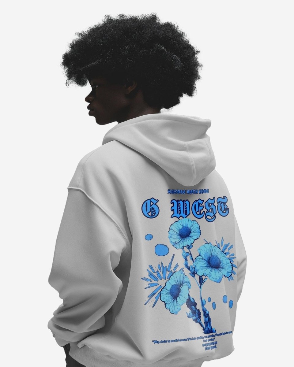 G West Blue Garden Oversize Hoodie