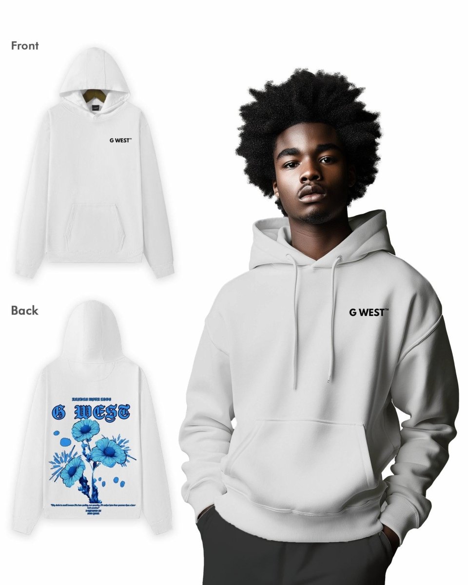 G West Blue Garden Oversize Hoodie