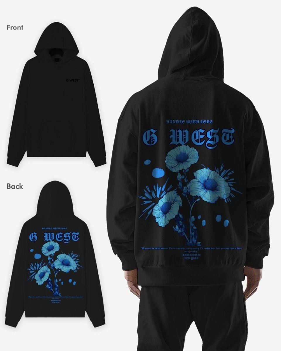 G West Blue Garden Oversize Hoodie
