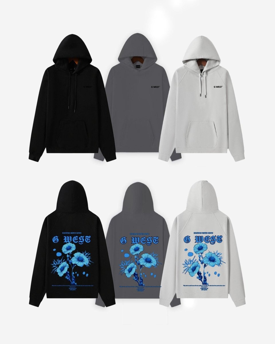 G West Blue Garden Oversize Hoodie
