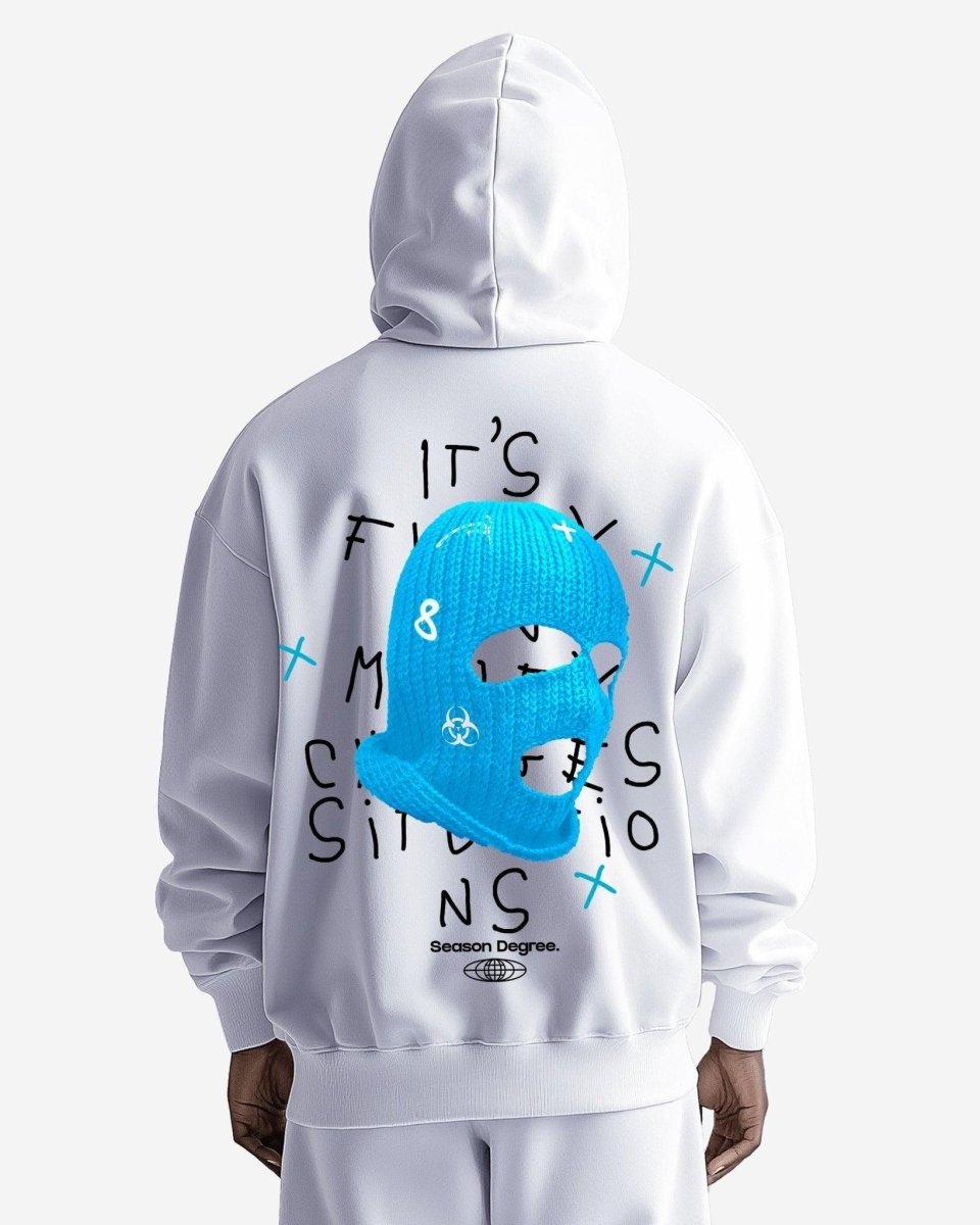 G West Blue Ski Mask Oversized Hoodie