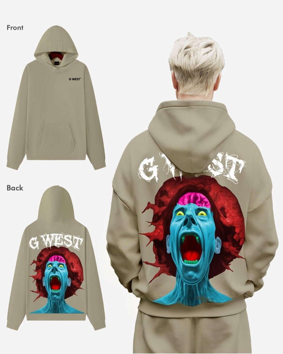 G West Brain Explosion Heavy Premium Oversized Hoodie
