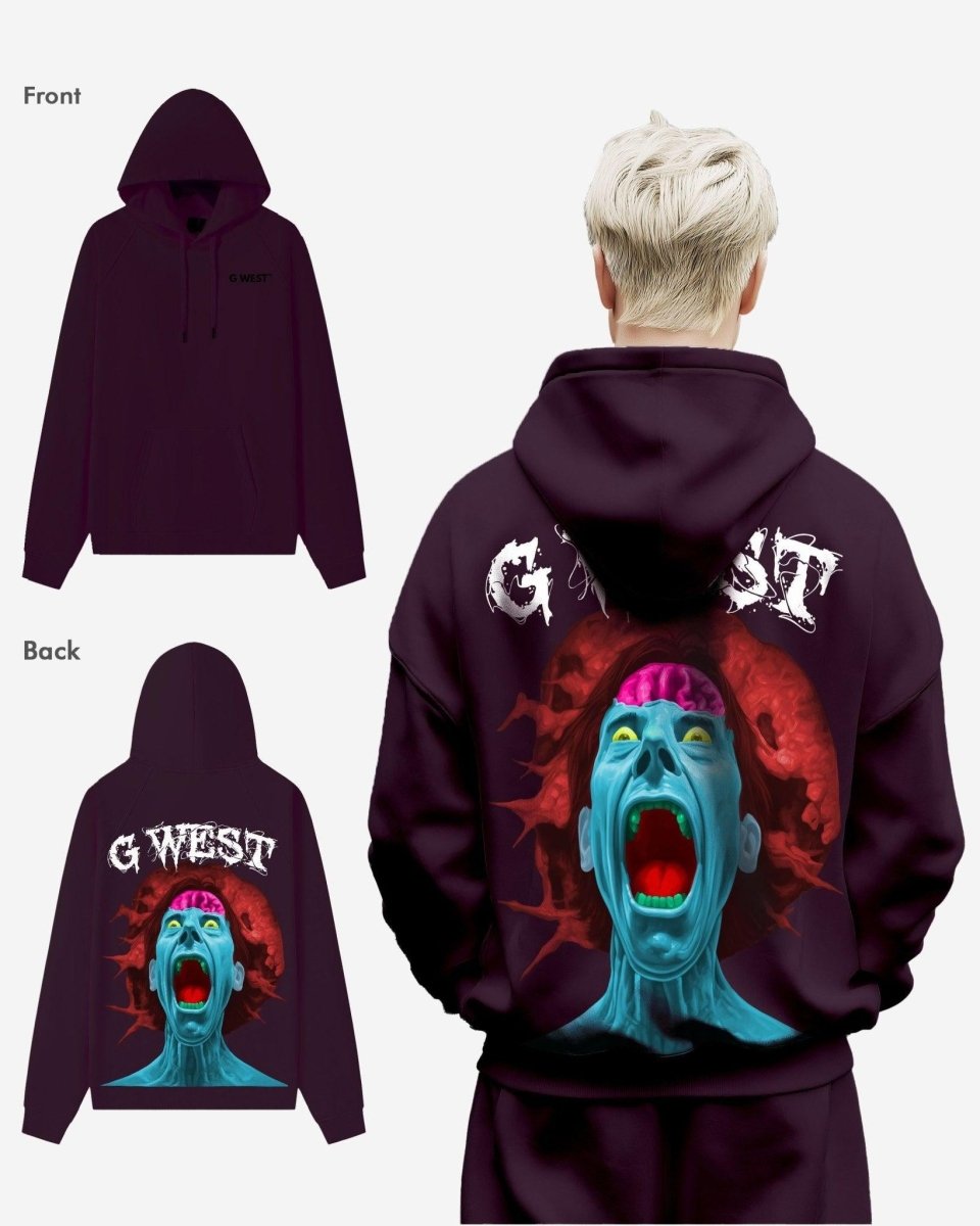 G West Brain Explosion Heavy Premium Oversized Hoodie