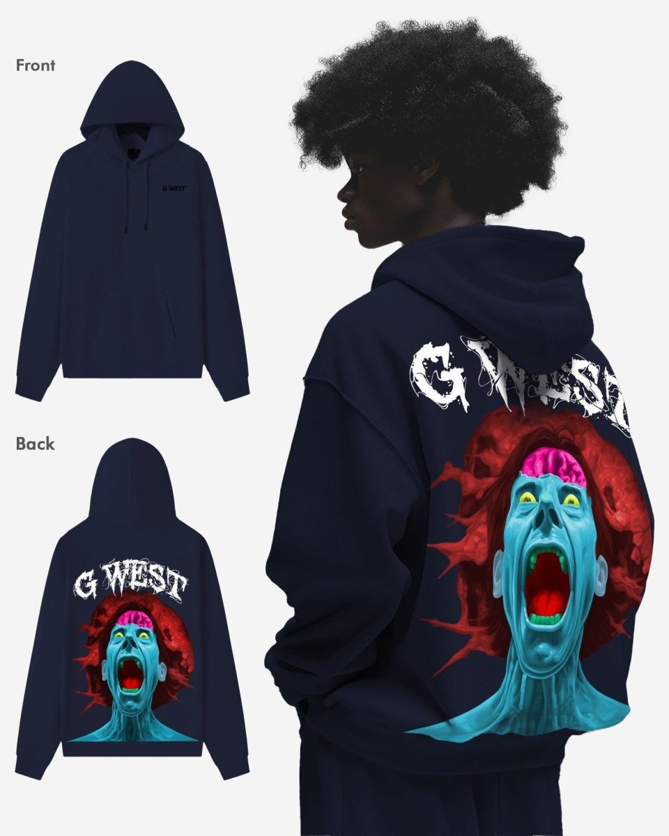 G West Brain Explosion Heavy Premium Oversized Hoodie