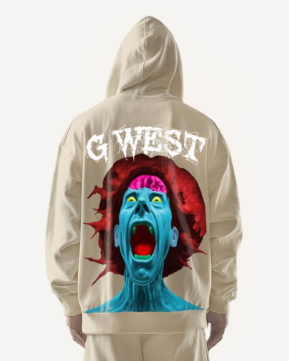 G West Brain Explosion Heavy Premium Oversized Hoodie