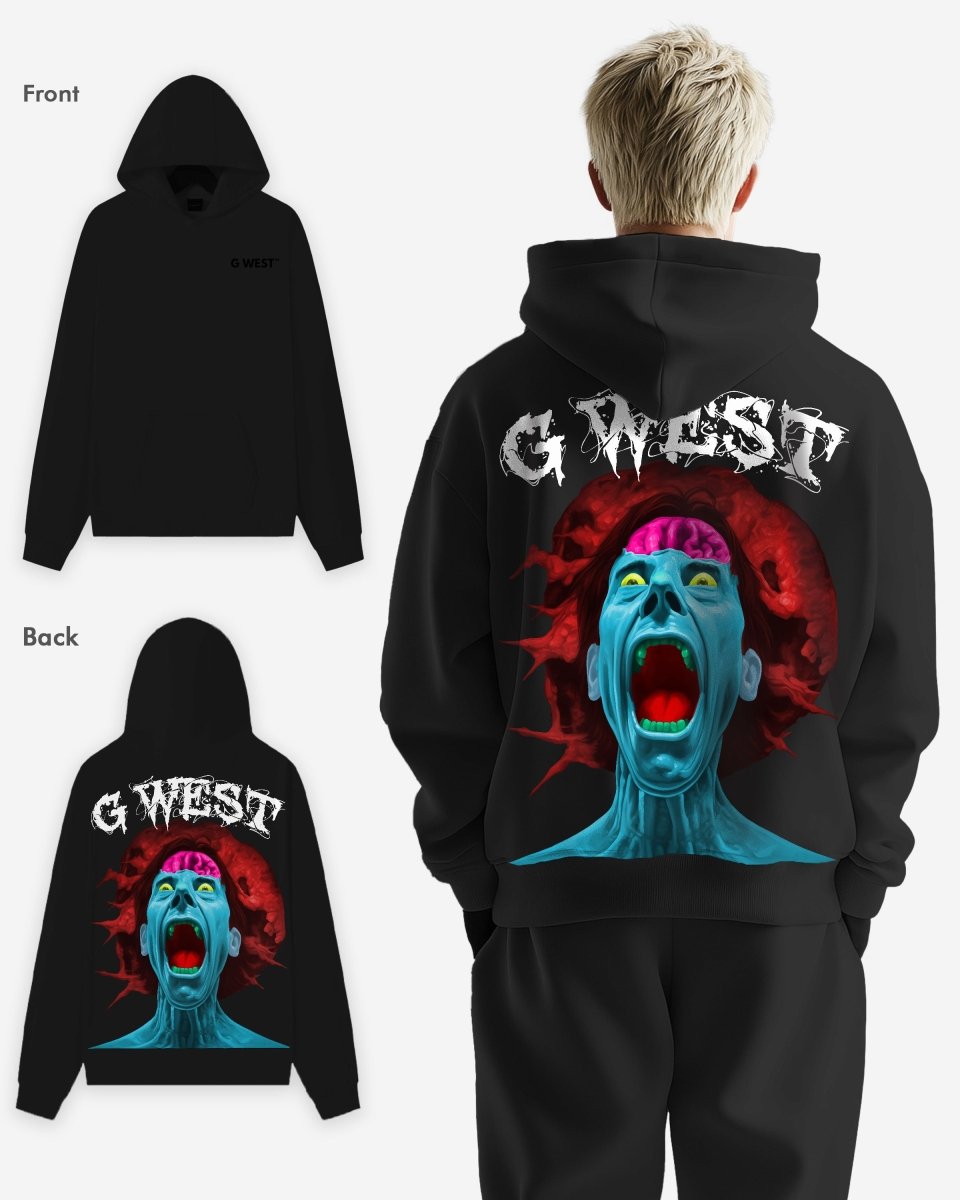 G West Brain Explosion Heavy Premium Oversized Hoodie
