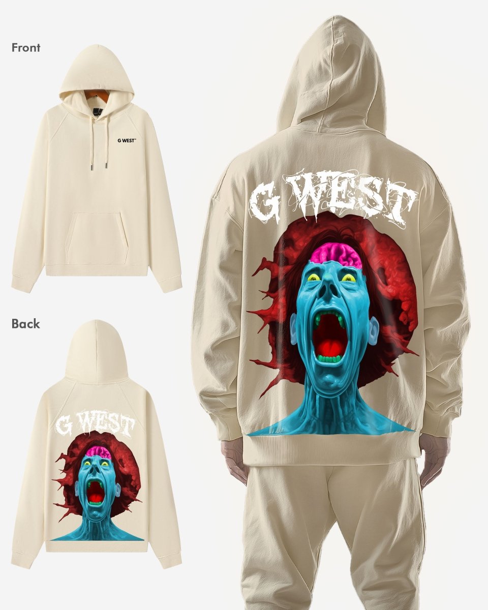 G West Brain Explosion Heavy Premium Oversized Hoodie