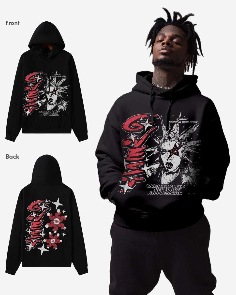 G West Breaking the Cycle Double Hit Oversized Hoodie