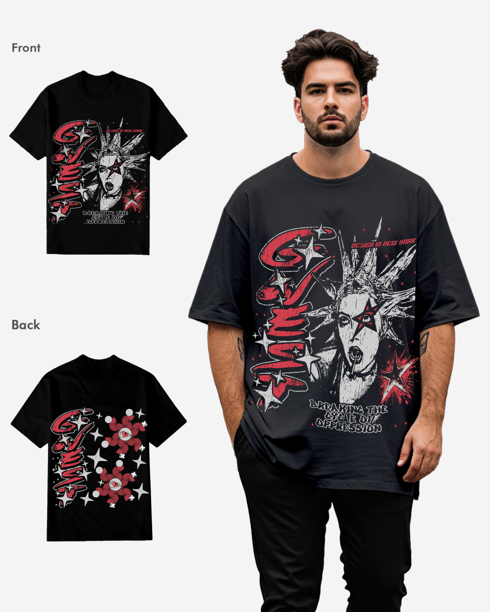 G West Breaking the Cycle Double Hit Tee Big and Tall