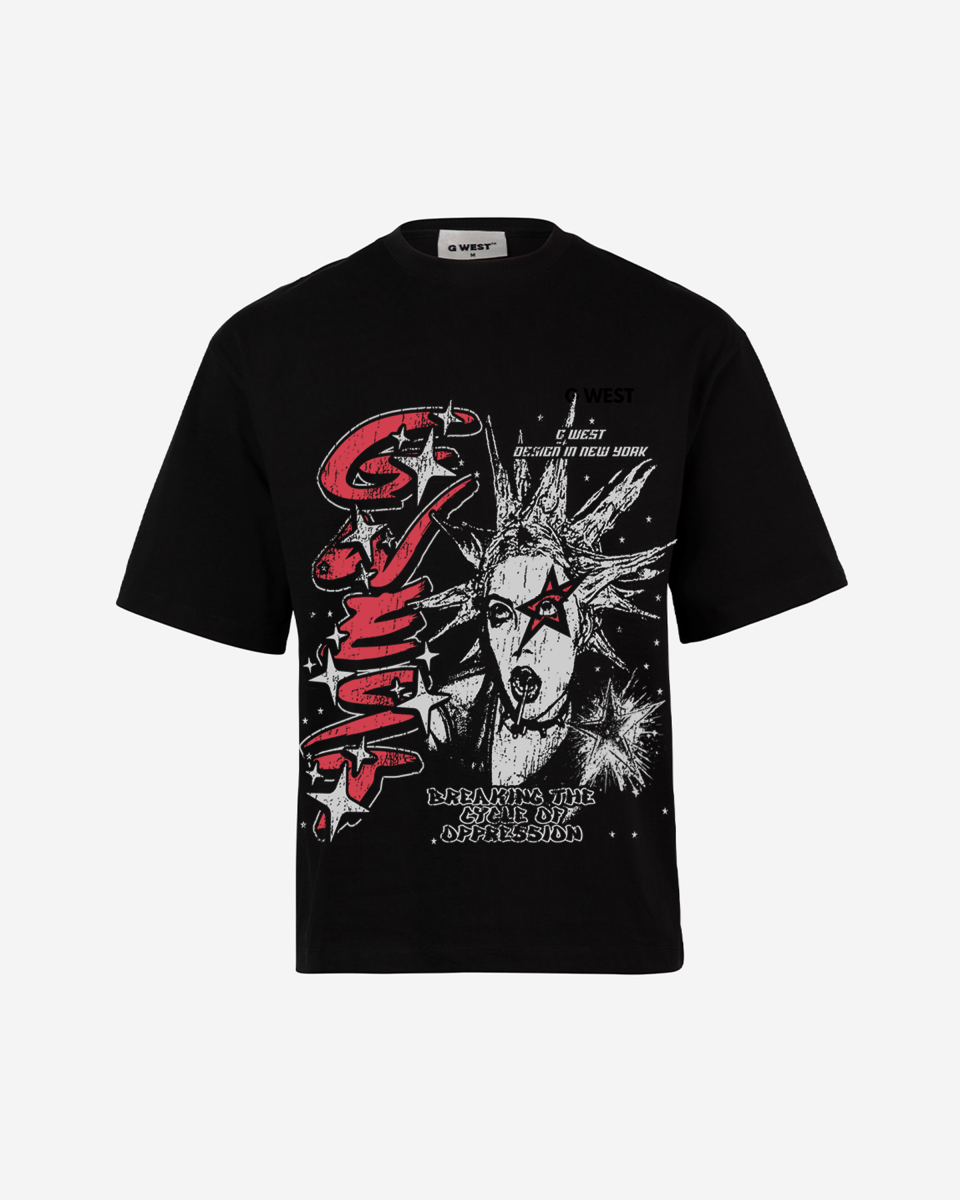 G West Breaking the Cycle Double Sided Premium Oversized Tee