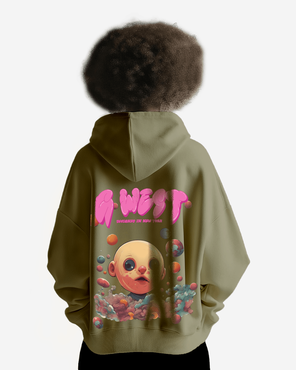 G West Bubble Gum Baby Heavy Premium Hoodie