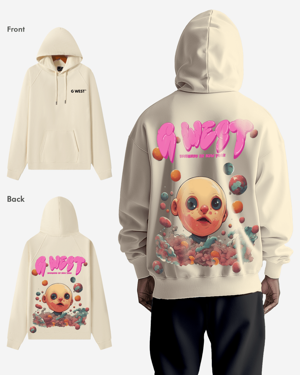 G West Bubble Gum Baby Heavy Premium Hoodie