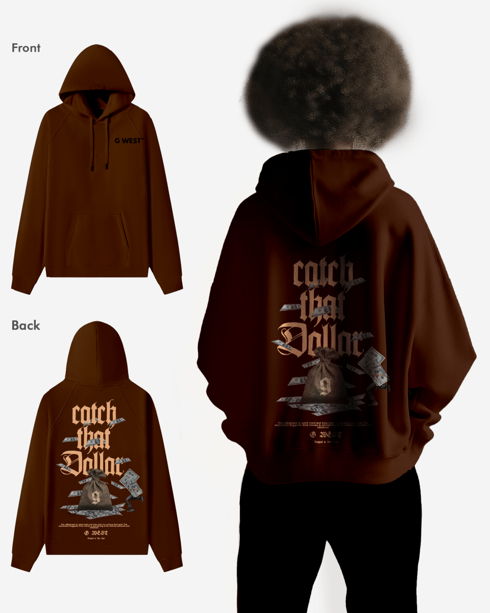 G West Catch The Dollar Oversize Hoodie Mens Style