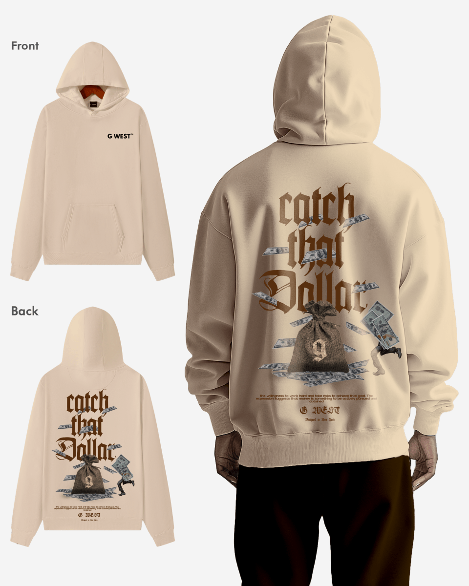 G West Catch The Dollar Oversize Hoodie Mens Style