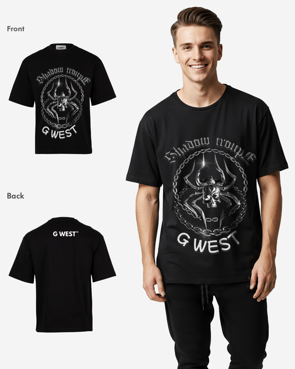 G-WEST CHAINED TO THE STING OVERSIZED TEE