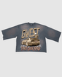 G WEST CLAIN THE CROWN OVERSIZED COTTON JERSEY TEE