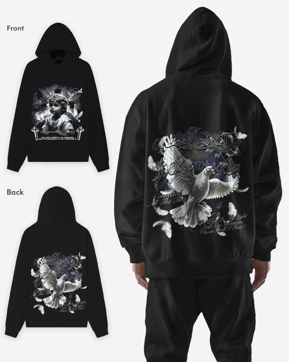 G West Connected All The Time Oversize Hoodie