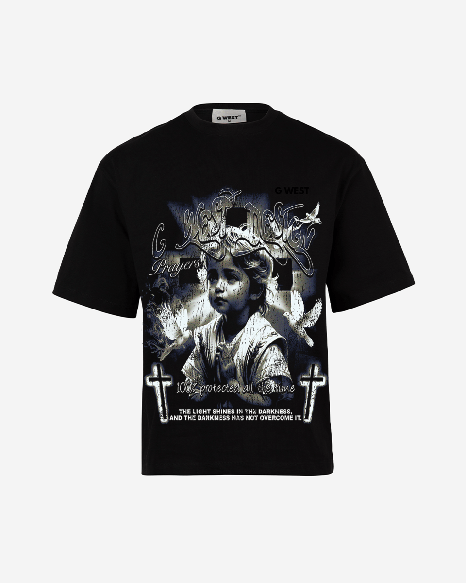 G West Connected All The Time Premium Oversized Tee Front And Back Print