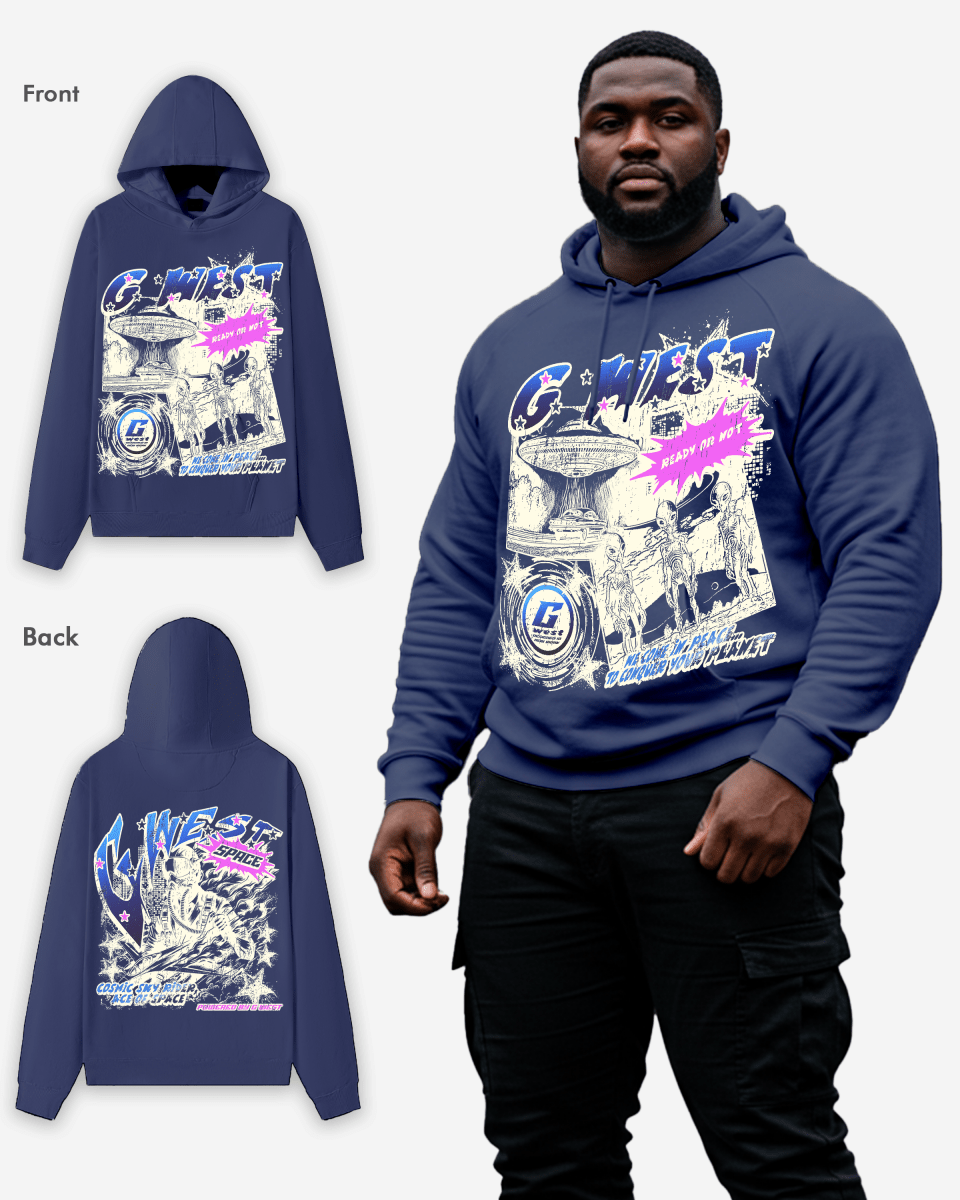G West Cosmic Sky Ride Double Hit Hoodie Big and Tall