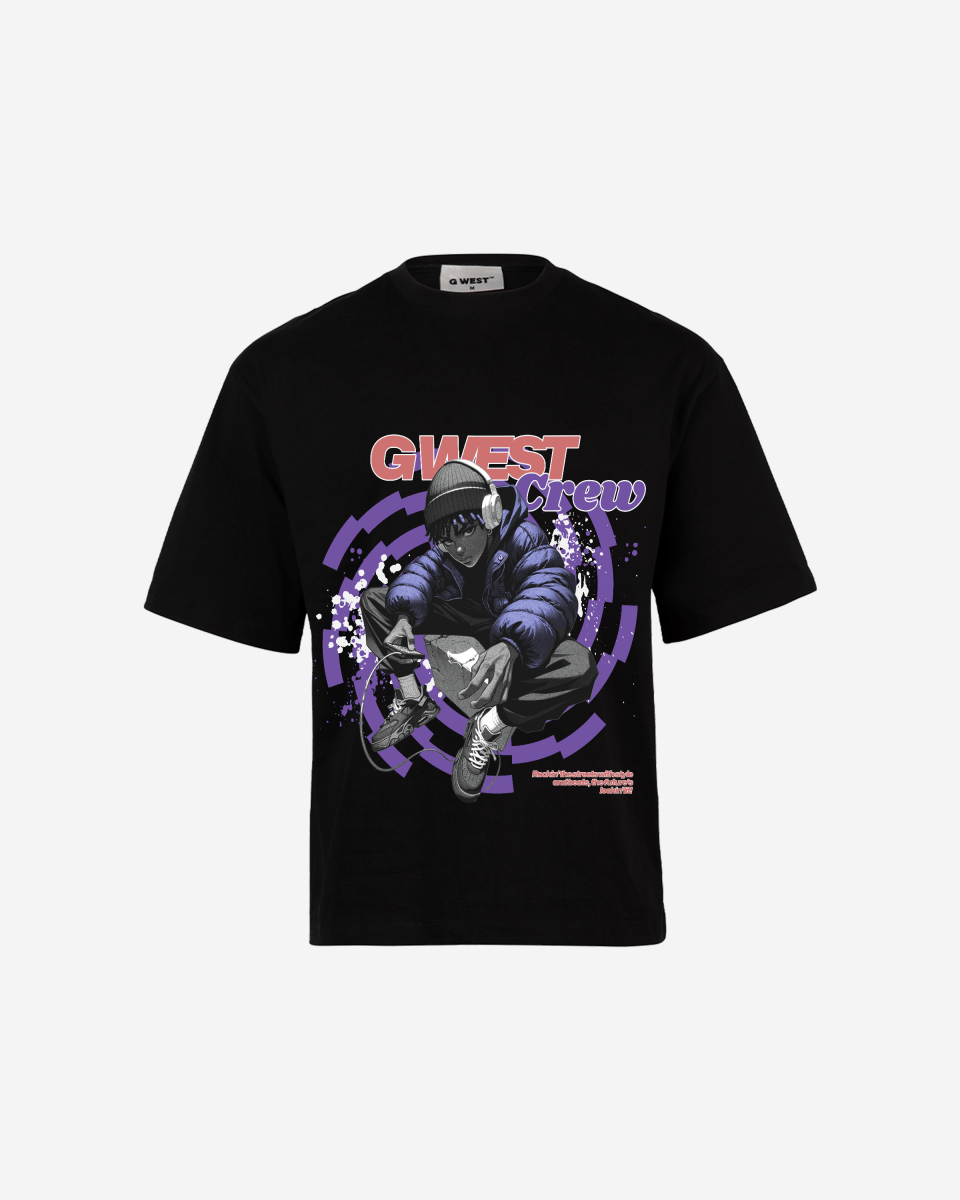 G WEST CREW OVERSIZED TEE