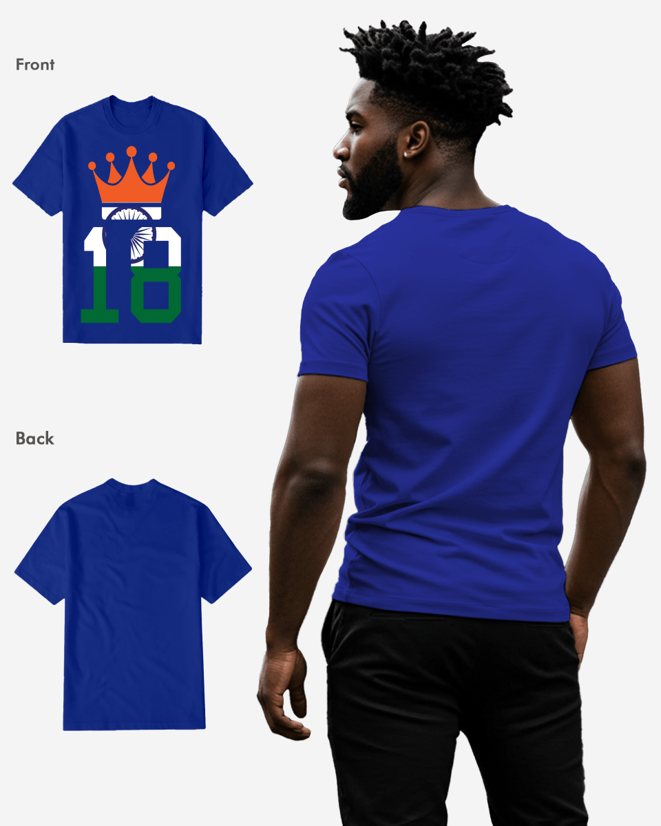 G West Cricket India King-18 T-Shirt : Gwdtfl2412 - 3 Colors