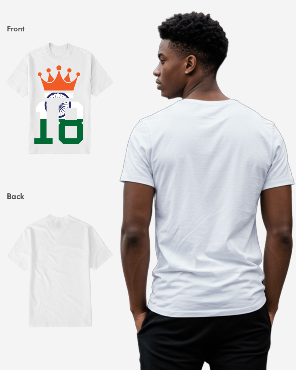 G West Cricket India King-18 T-Shirt : Gwdtfl2412 - 3 Colors