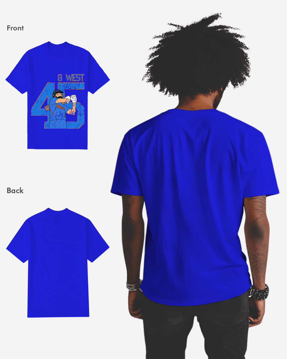 G West Cricket India King-45 T-Shirt : Gwdtfl2410 - 3 Colors