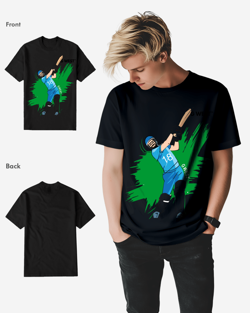 G West Cricket India T-Shirt : Gwdtfl2411 - 3 Colors