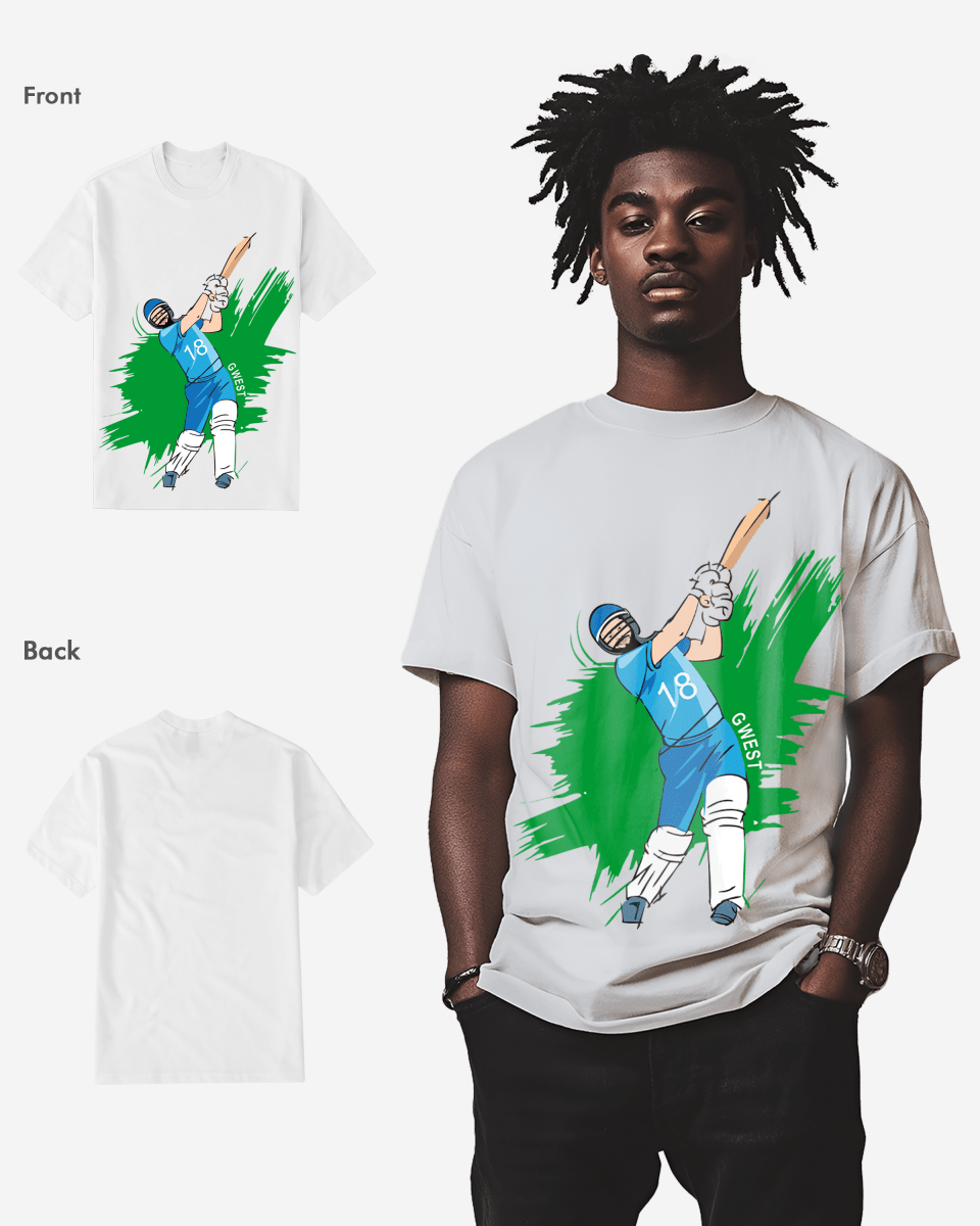 G West Cricket India T-Shirt : Gwdtfl2411 - 3 Colors