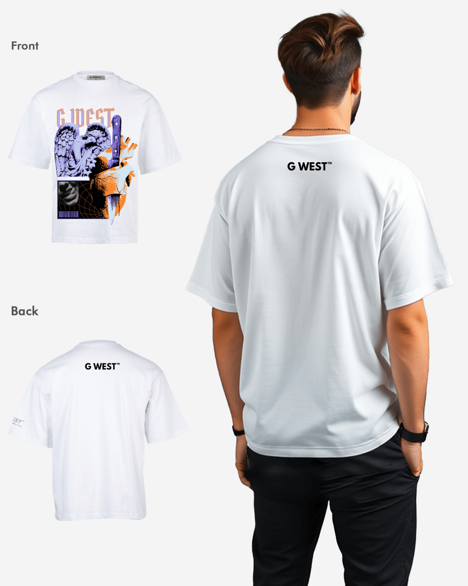 G WEST Cut to the core oversized tee