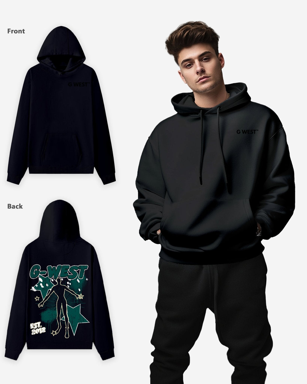 G West Dazzling Dynamo Oversize Hoodie