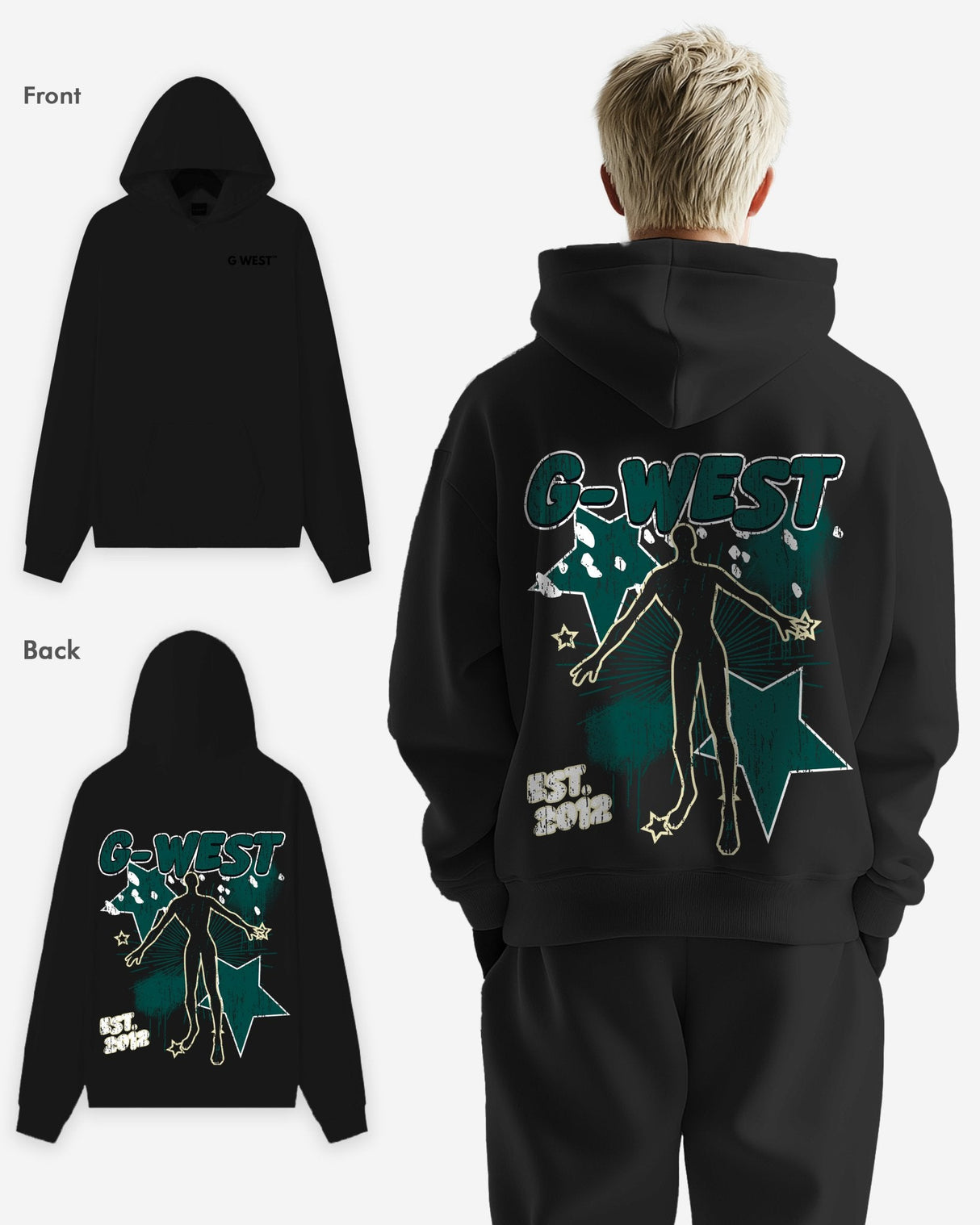 G West Dazzling Dynamo Oversize Hoodie