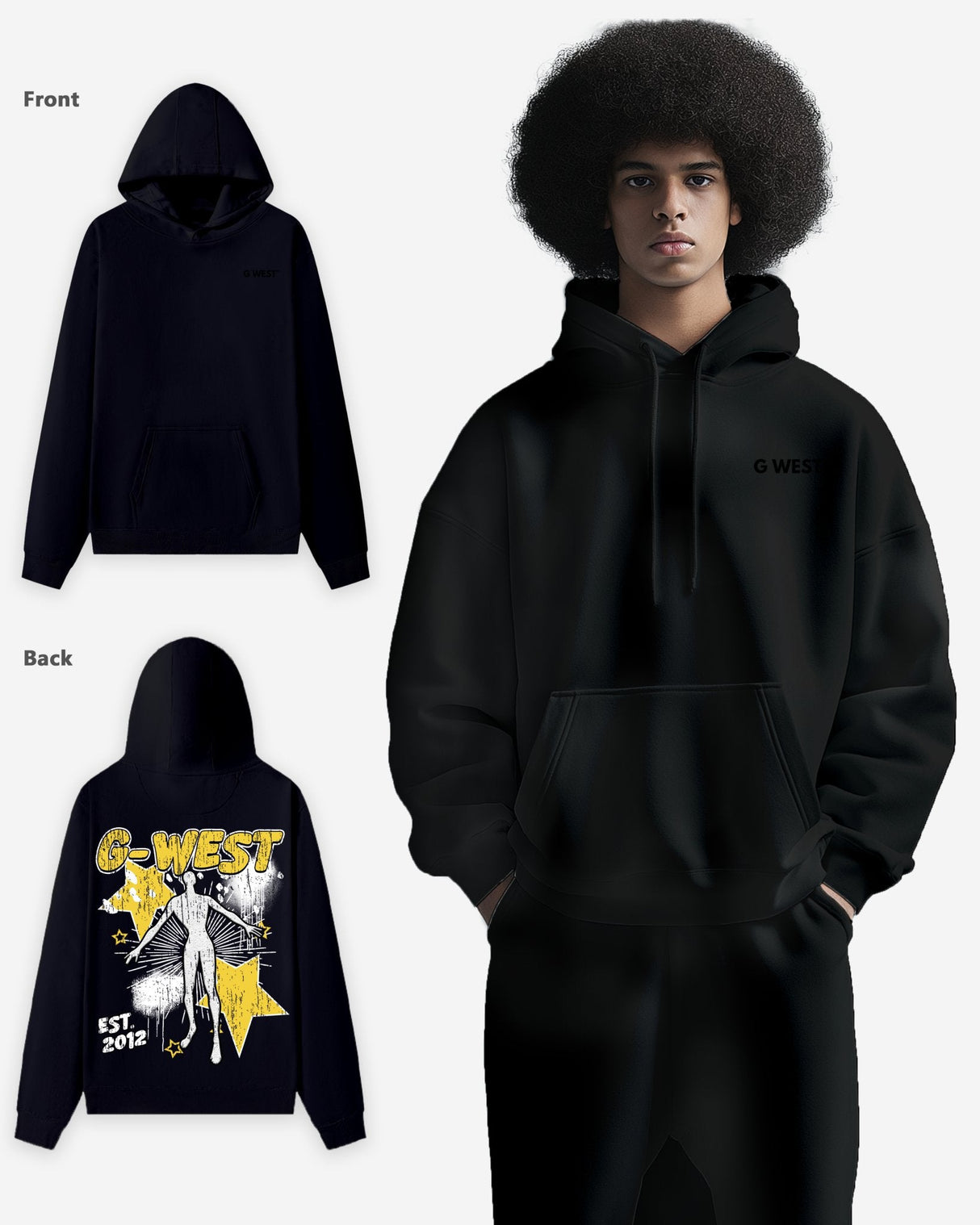 G West Dazzling Dynamo Oversize Hoodie