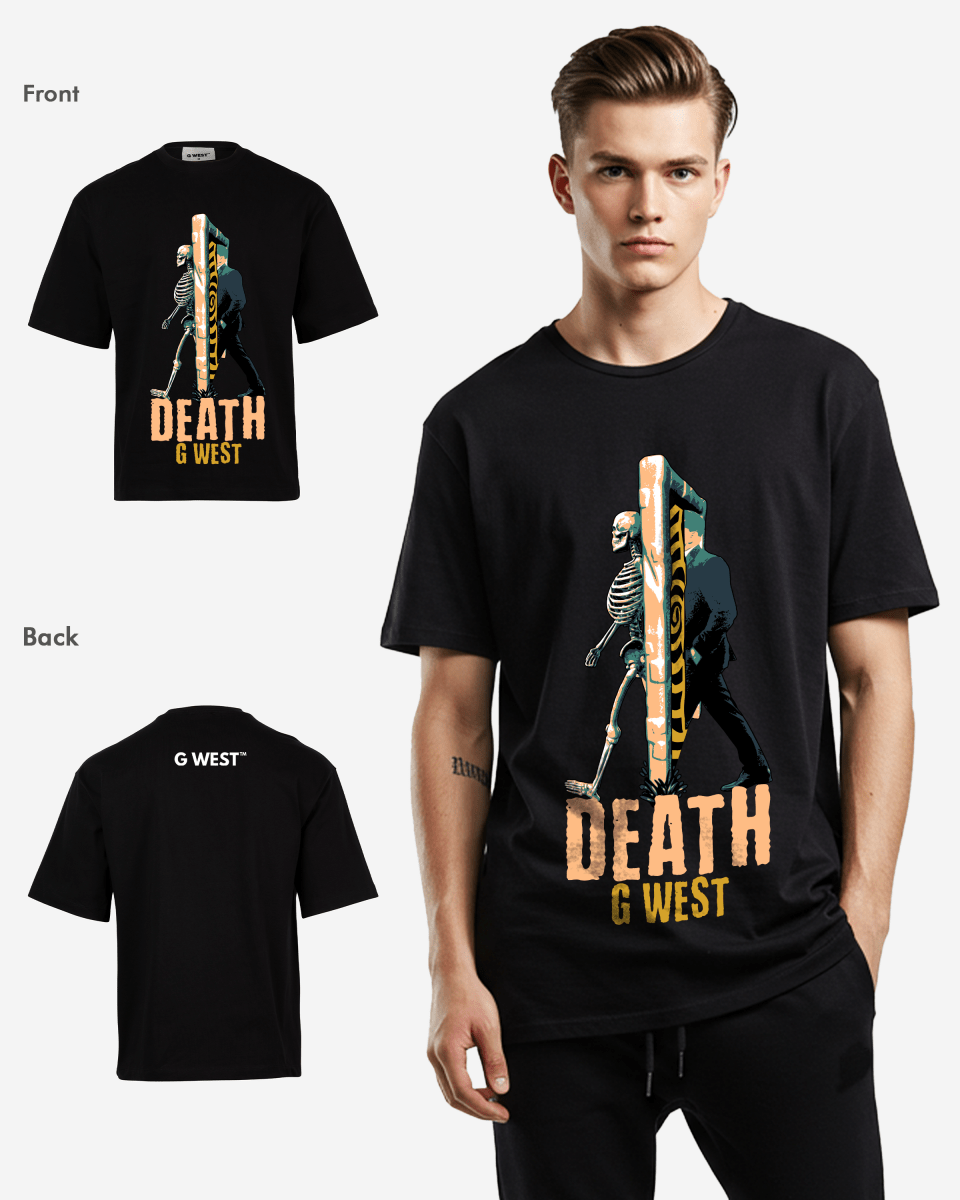 G-WEST DEATH OVERSIZED TEE