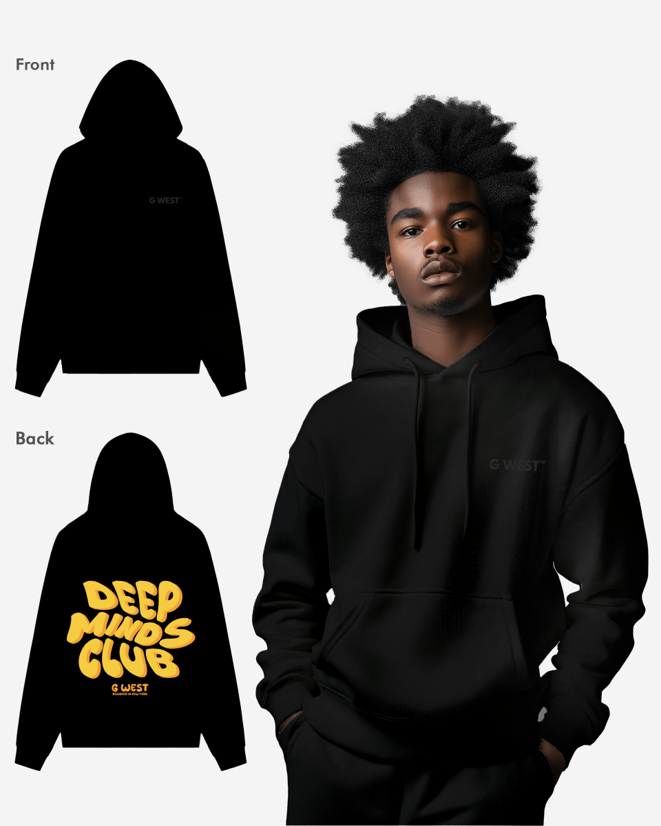G West Deep Minds Club Hoodie : Gwhlhd9026 - 2 Colors