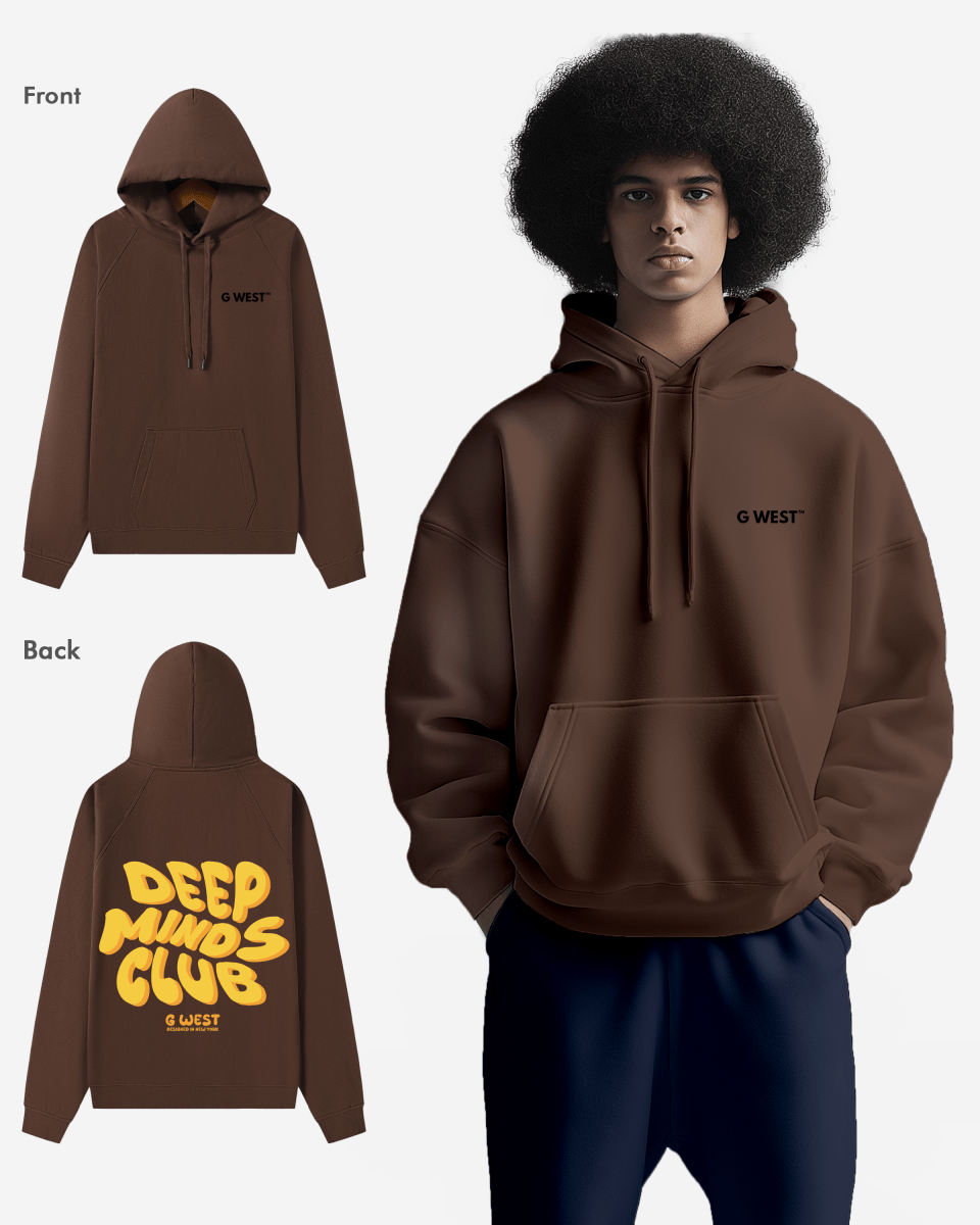 G West Deep Minds Club Hoodie : Gwhlhd9026 - 2 Colors