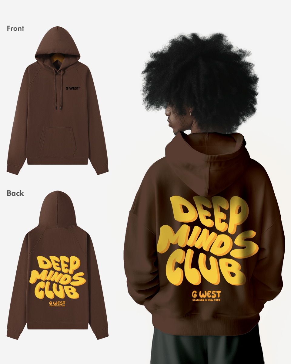 G West Deep Minds Club Hoodie : Gwhlhd9026 - 2 Colors