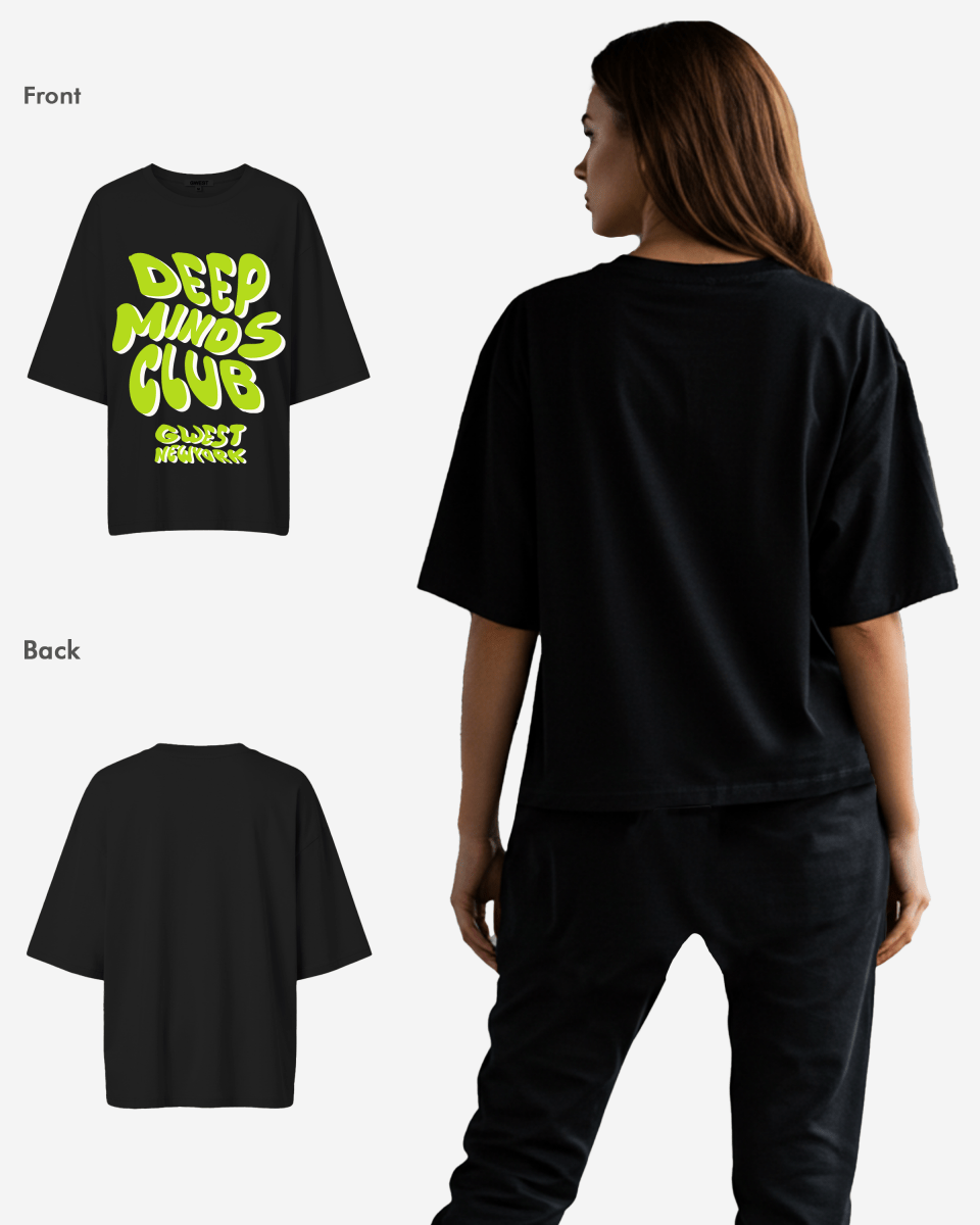 G West Deep Minds Club Oversized Tee - WOMEN