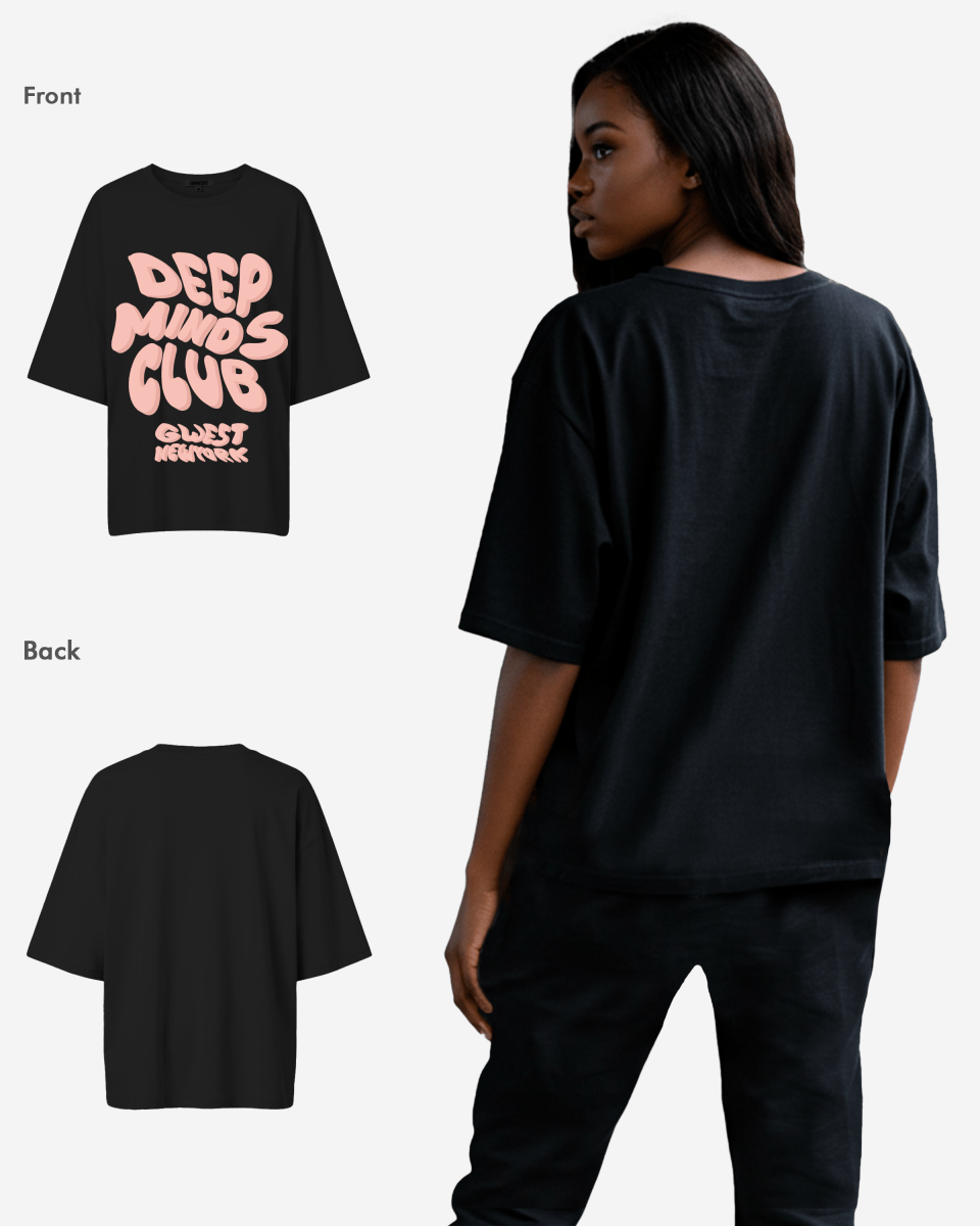 G West Deep Minds Club Oversized Tee - WOMEN