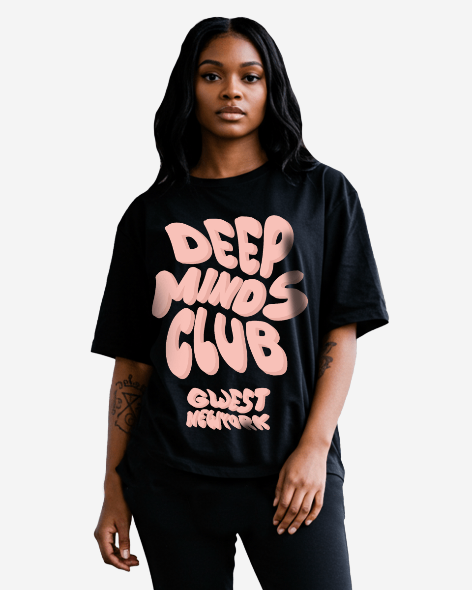 G West Deep Minds Club Oversized Tee - WOMEN