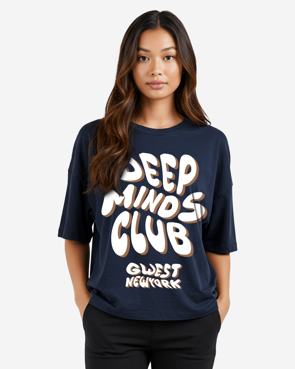 G West Deep Minds Club Oversized Tee - WOMEN
