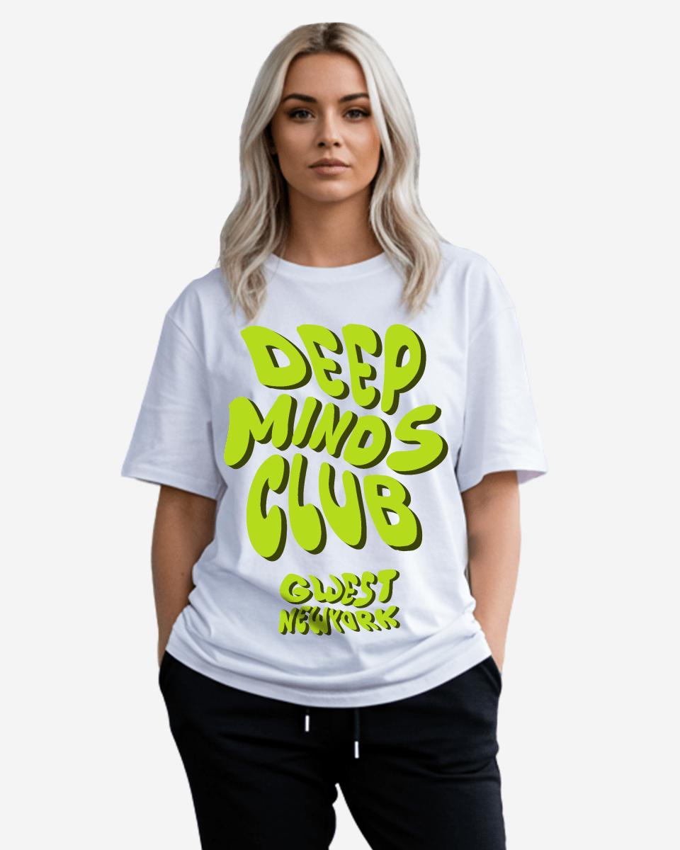 G West Deep Minds Club Oversized Tee - WOMEN