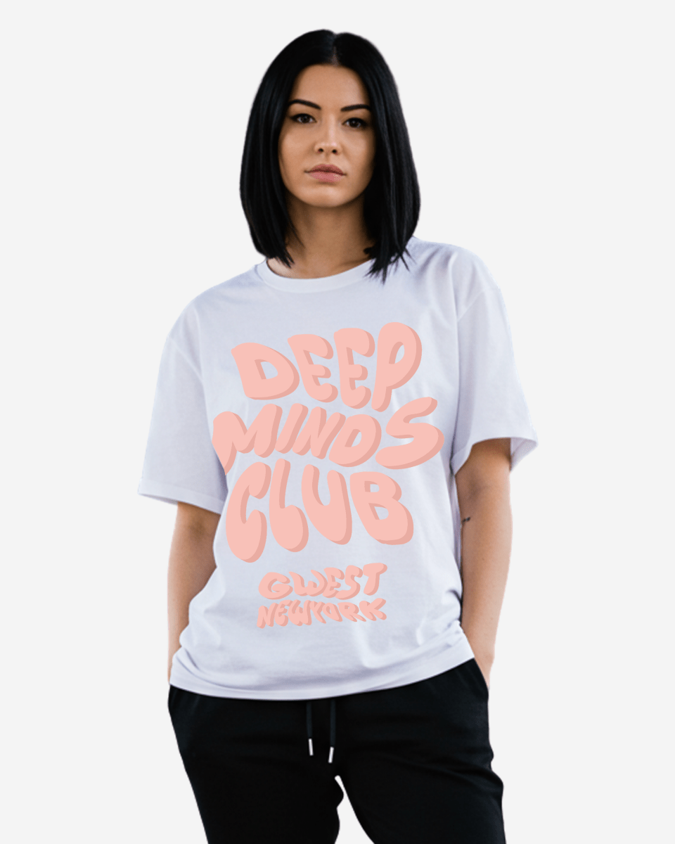 G West Deep Minds Club Oversized Tee - WOMEN