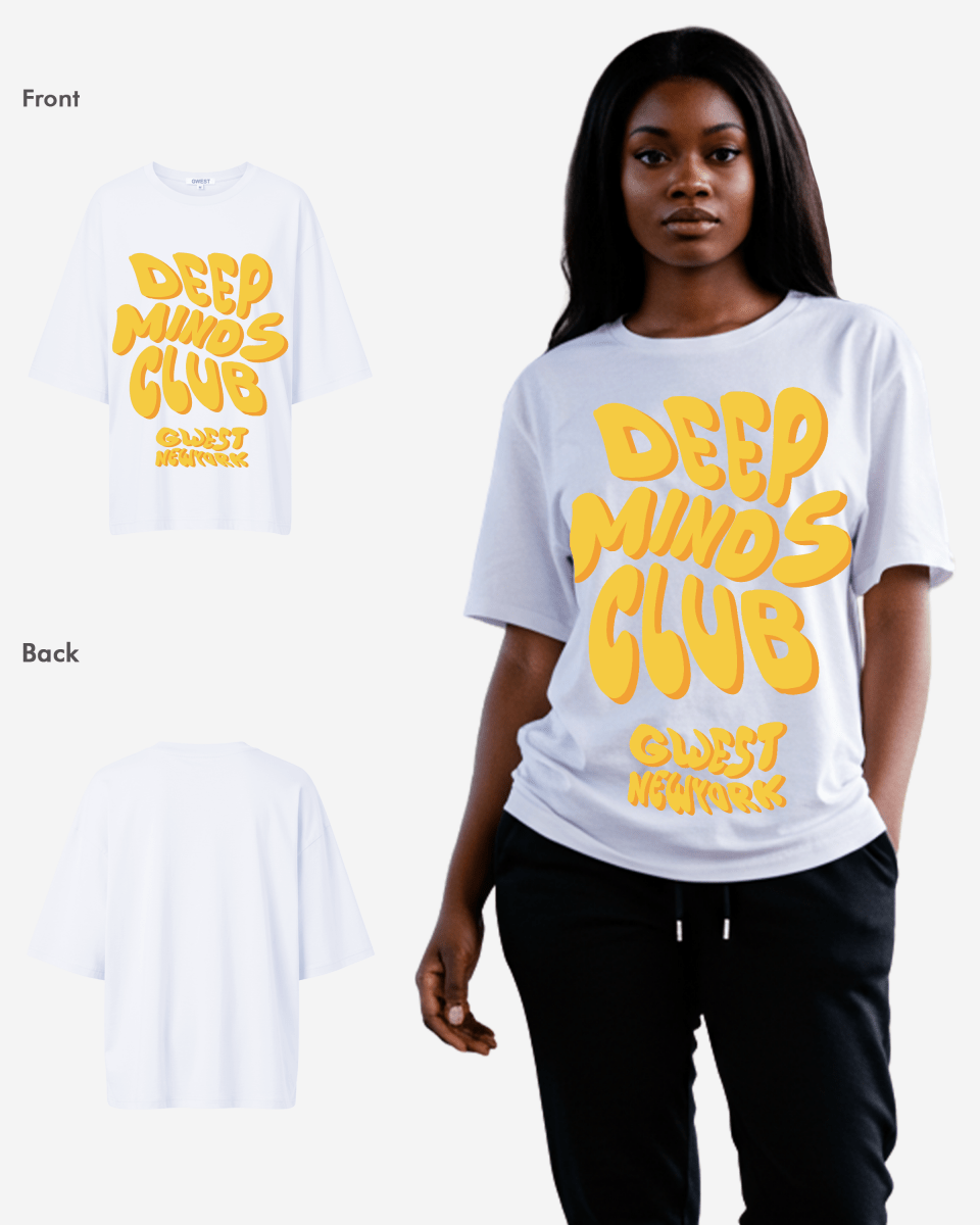 G West Deep Minds Club Oversized Tee - WOMEN