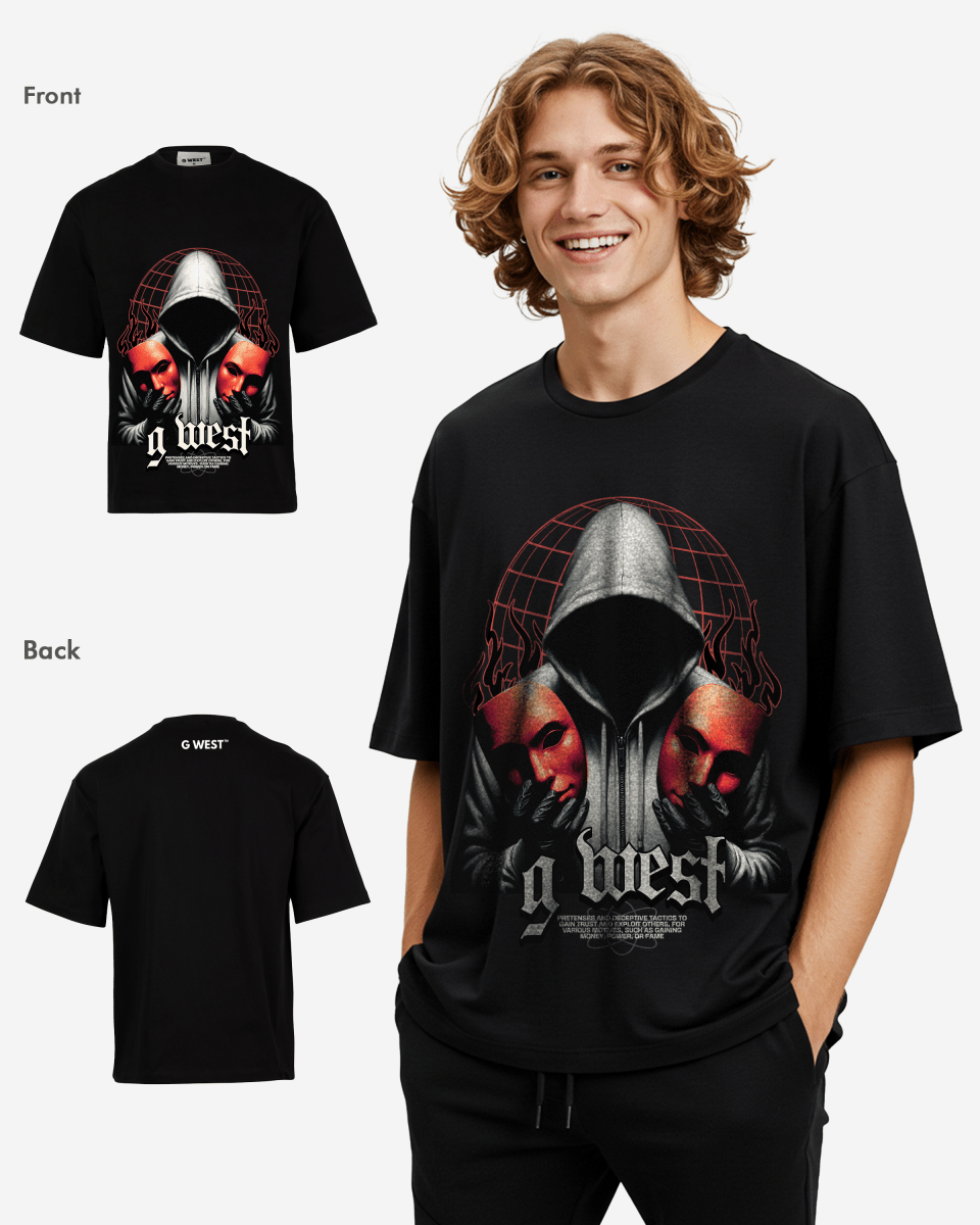 G-WEST DOUBLE FACED OVERSIZED TEE