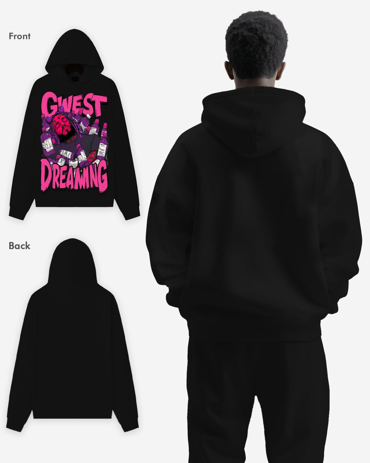 G WEST DREAMING OVERSIZE HOODIE