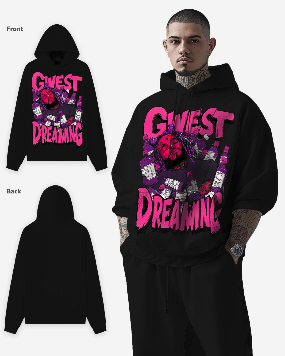 G WEST DREAMING OVERSIZE HOODIE